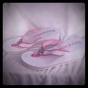 Juicy Couture wedge flip flop sandals size XL (11)